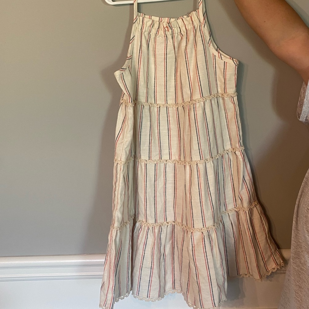 WORN A HANDFUL OF TIMES  Copper Key Kids Red, White, & Blue Dress